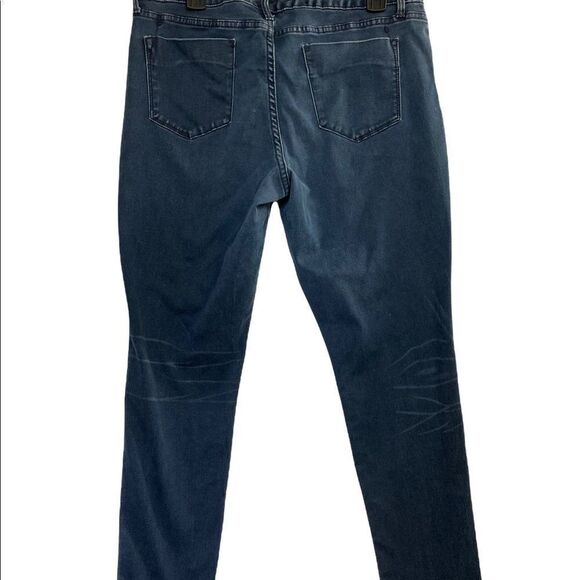 MOSSIMO, Denim‎ Legging, Blue, Size 14, zipper and button closure, belt Loops - Picture 2 of 8